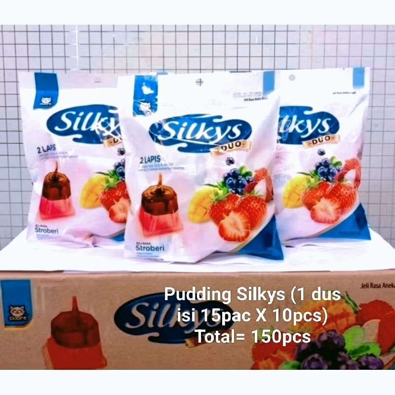 

Pudding Silky 1 dus isi 15pac (1pac isi 10 x 15 = 150pcs) Silkys 3 Rasa