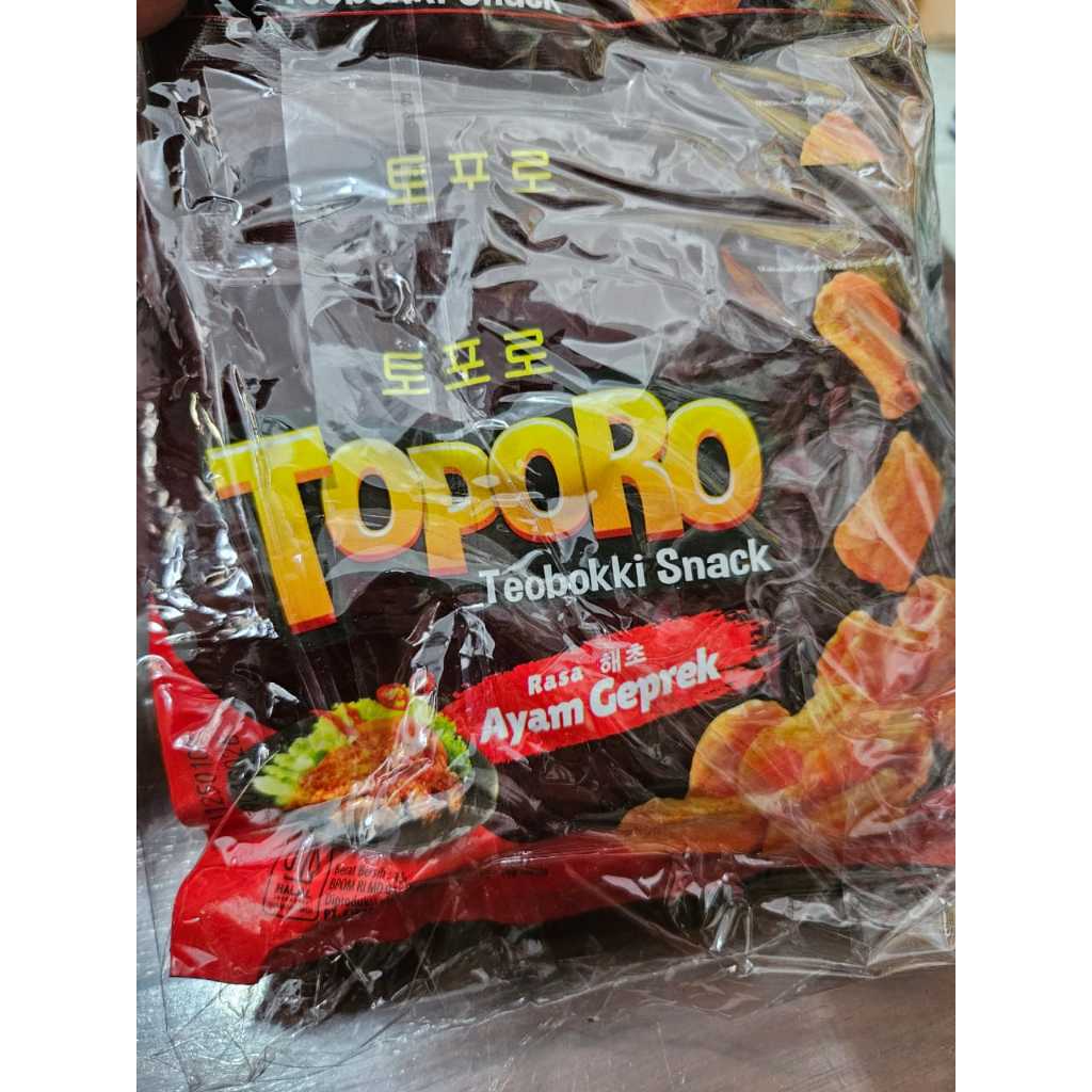 

Snack Teobokki Toporo Rasa Ayam Geprek 1 Pack 10 Bks