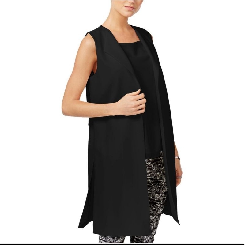 Rompi Panjang Hitam Wanita Outer Simple