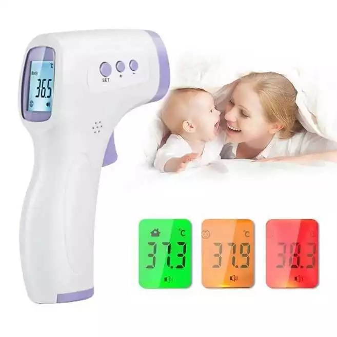 Thermos PENGUKUR SUHU - ALAT THERMOMETER digital infrared tembak Termometer badan alat pengukur suhu