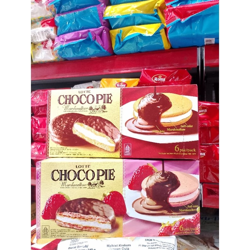 

Lotte Choco Pie Marshmallow (perbox isi 6pcs)