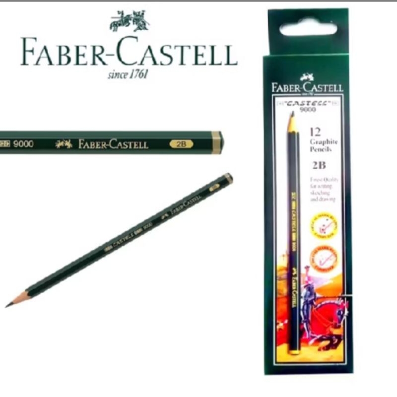 

(12 pcs) Pensil faber Castell 2B