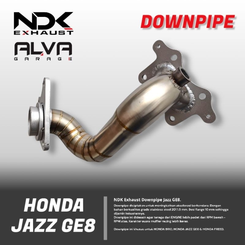 KNALPOT RACING DOWNPIPE HONDA JAZZ GE8 ORIGINAL NDK MANIFOLD RACING HONDA JAZZ GE8 MERK NDK EXHAUST