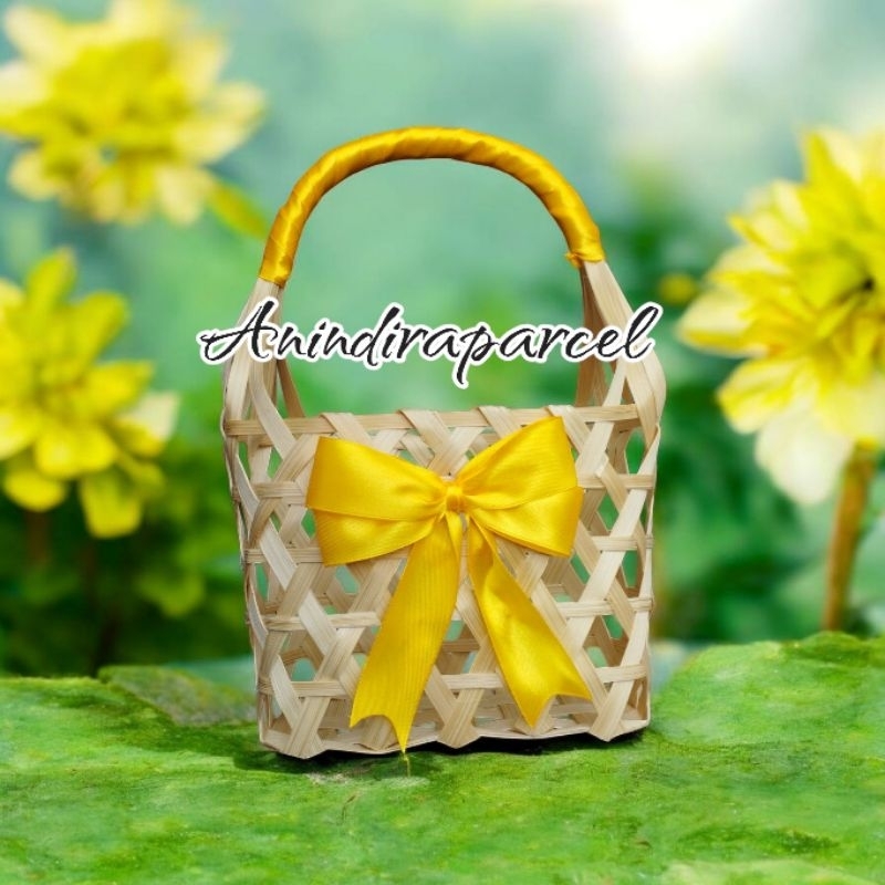 Anyaman Hampers Tas bambu Tas Parcel Keranjang Parcel  Wadah Serbaguna