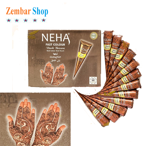 HENNA PASTE CONE HALAL HENNA BROWN NEHA