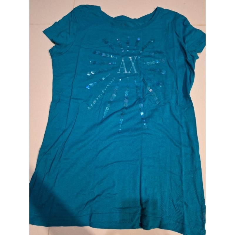 Kaos cewek AX hijau tosca