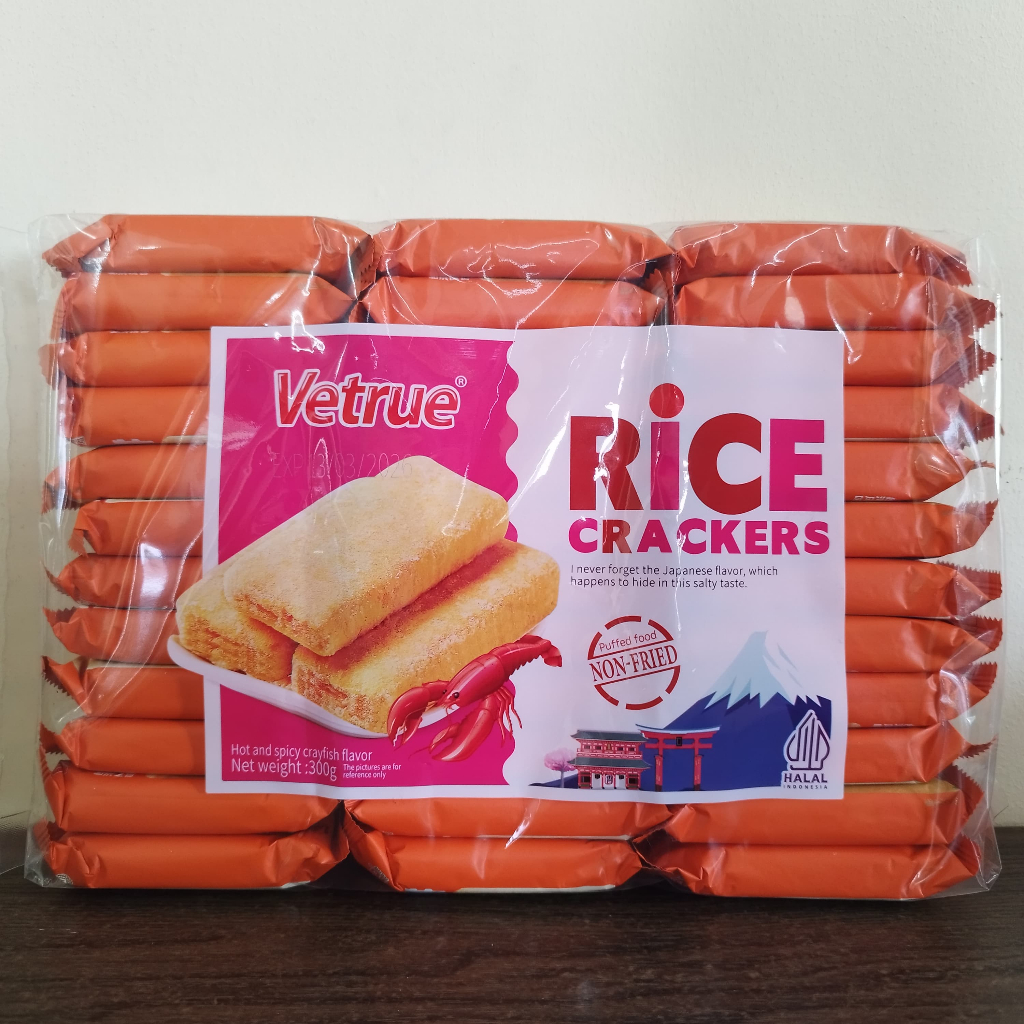 

Vetrue Japanese Taiwan Rice Crispy Crackers Krekers Beras Aneka Rasa Lobster Pedas / Sayuran / Kuning Telur Asin 320g / 300g