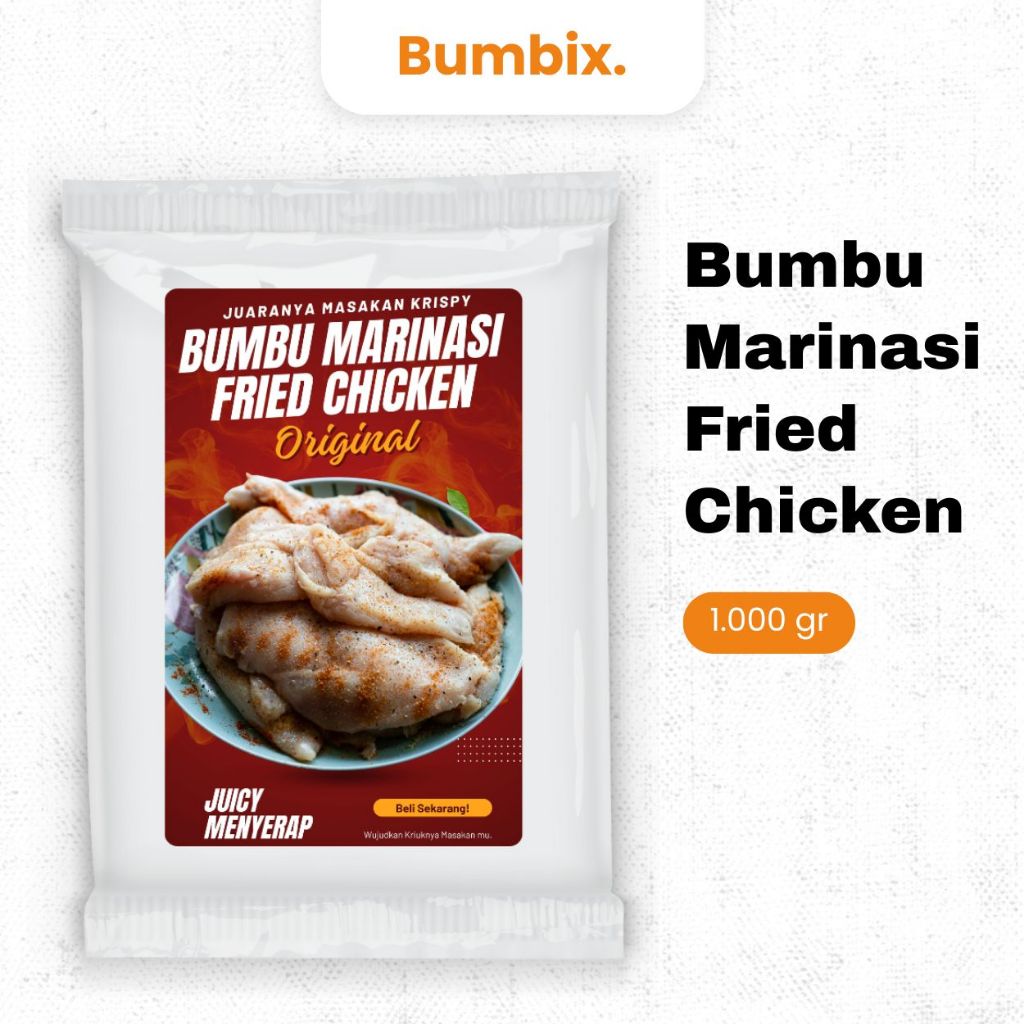 

Bumbix Bumbu Marinasi Ayam Fried Chicken Original 1 kg (02)