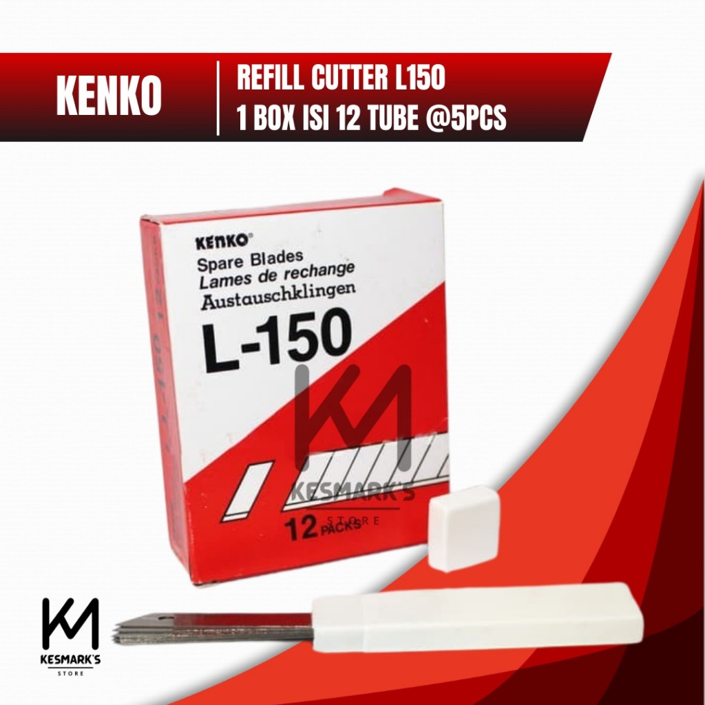 

ISI CUTTER KENKO L 150 ISI PISAU CUTER L150 REFILL KATER BESAR Box Sekotak