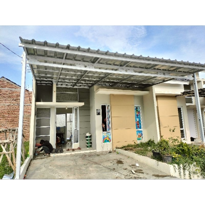 kanopi spandek pasir