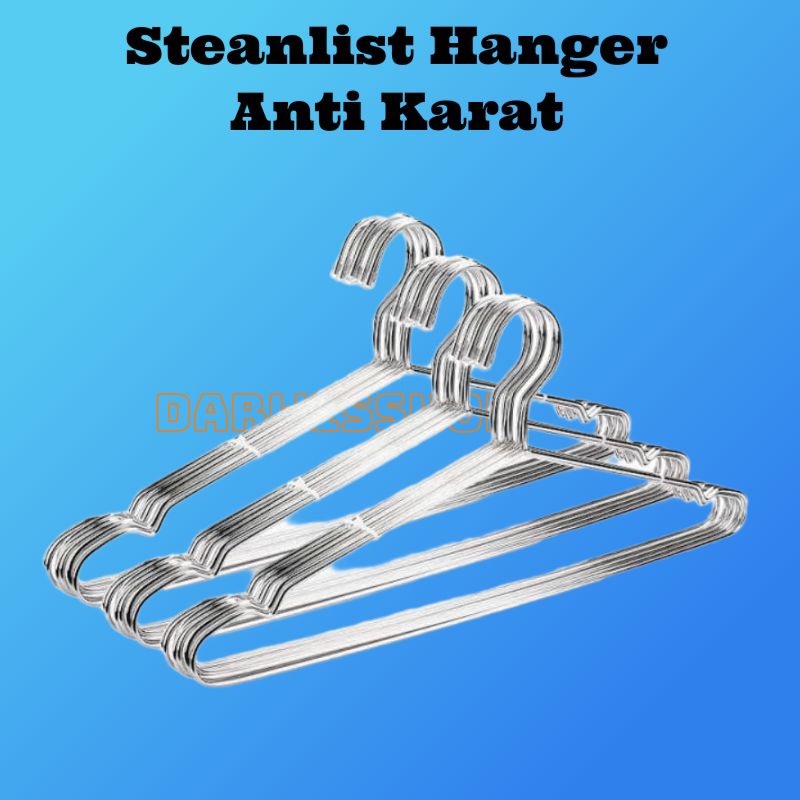Hanger Kawat besi Stainless anti Karat | Cantolan | kastok | gantungan baju kawat besi