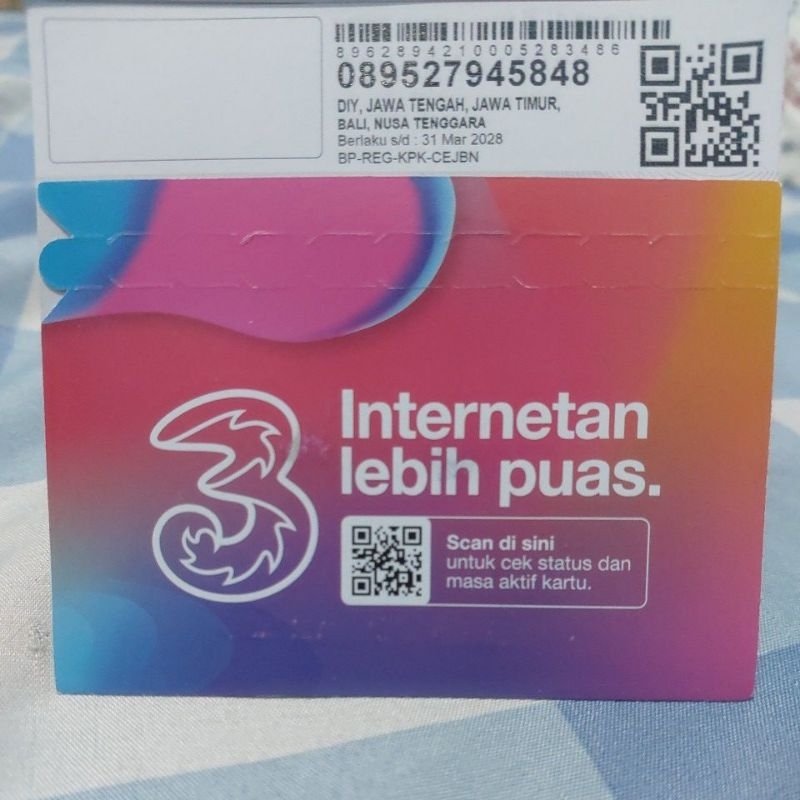 Kartu Tri 9,5GB 30 hari