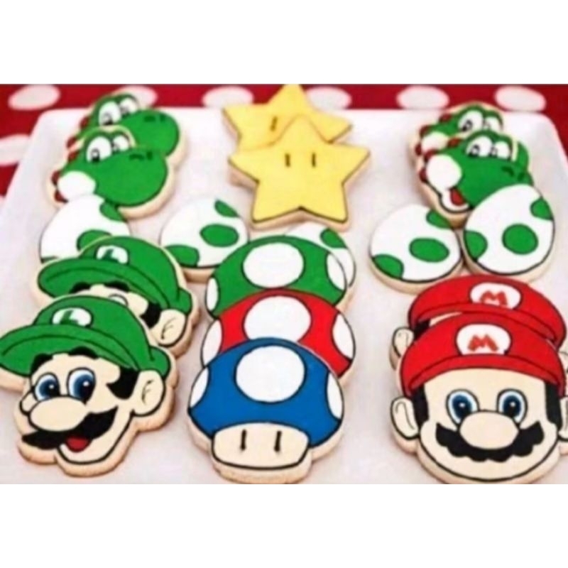 

Catanova Butter Cookies Kukis Hias Tema Super Mario