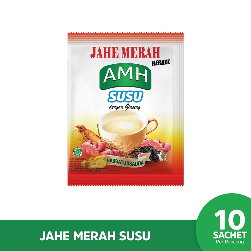 

AMH Susu Jahe Merah Herbal Renceng (10pcs @ 18gr) Instan Rp12.500