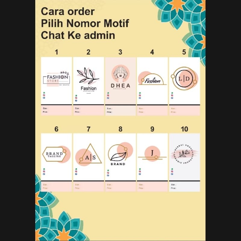 

Hangtag Baju Murah Hangtag Baju Custom cod