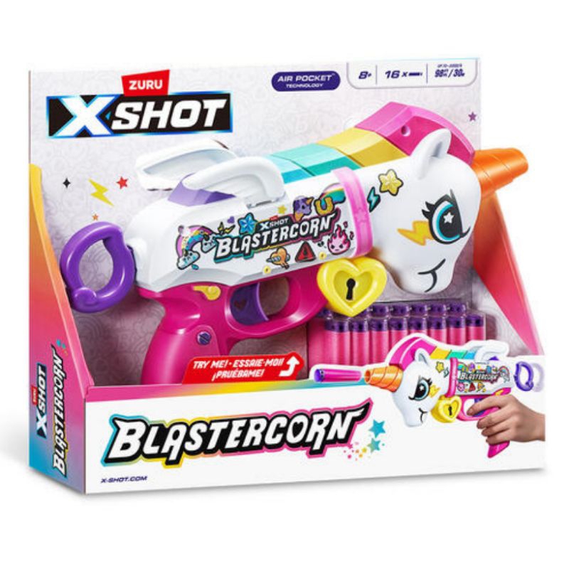 Zuru xshot blastercorn unicorn series with 16 dart original