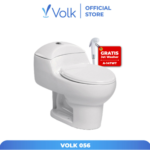 Volk Closet Duduk Kloset Duduk Toilet Duduk One Piece Toilet Wedelia 056