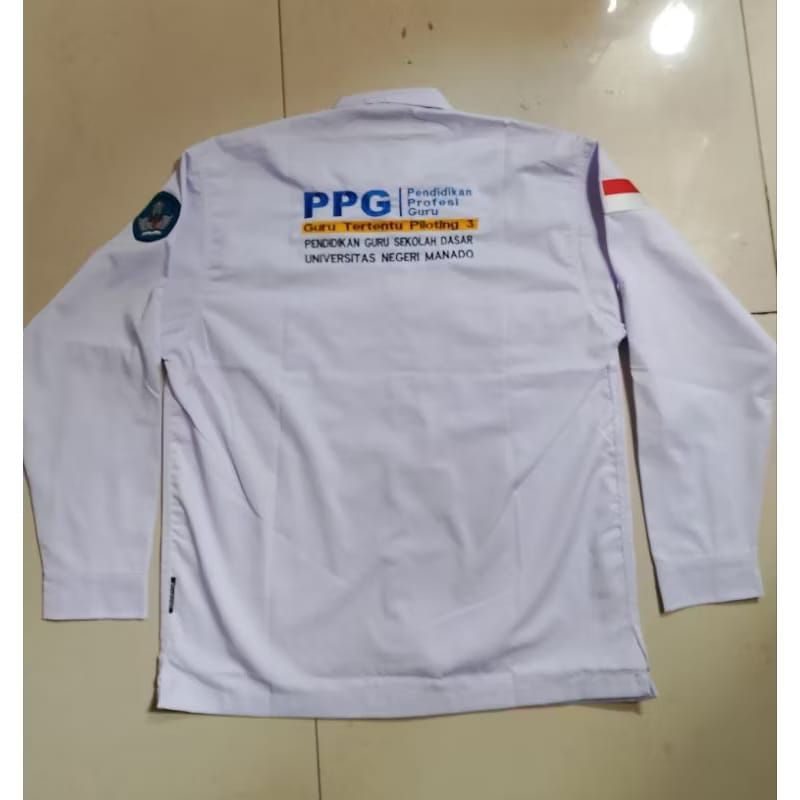 Kemeja kerja baju pdh seragam Kerja PPG Free bordir nama