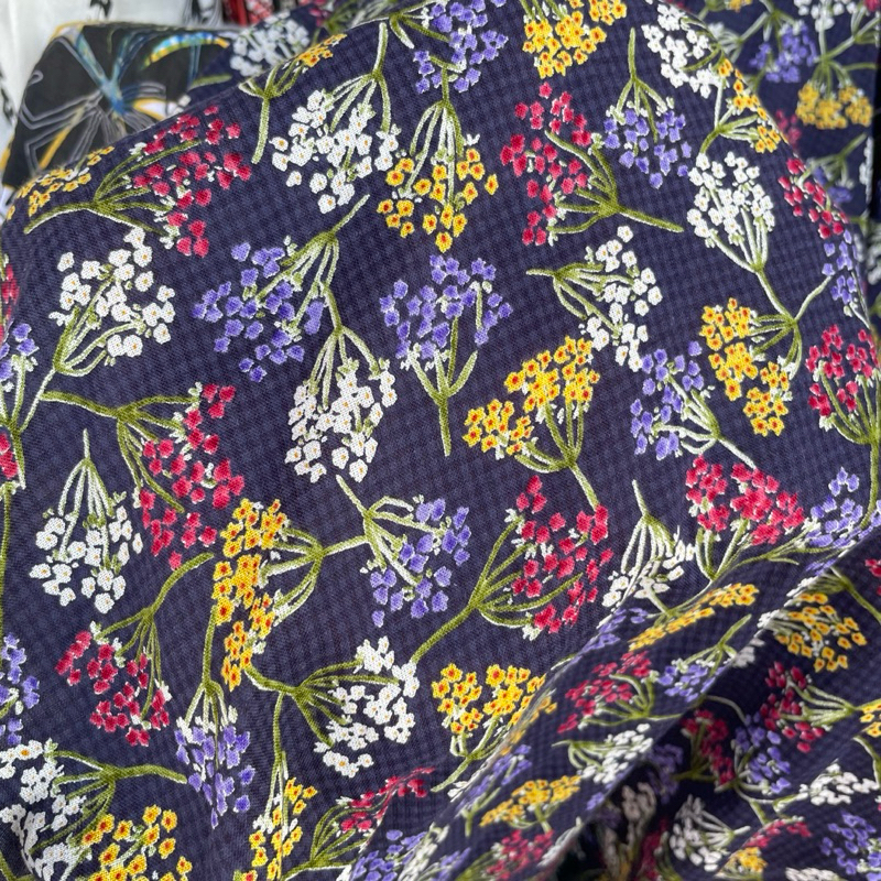 kain katun motif - kain katun dobby motif bunga impor - kain katun korea - kain katun dobby style pr