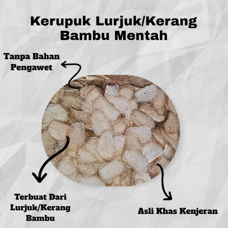 

KERUPUK LURJUK/KERANG BAMBU MENTAH 500gr - 1kg