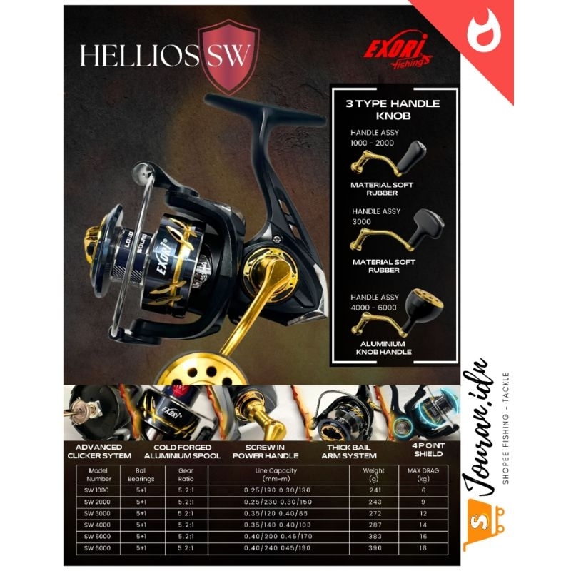 Reel Exori Helios SW (Salt Water)