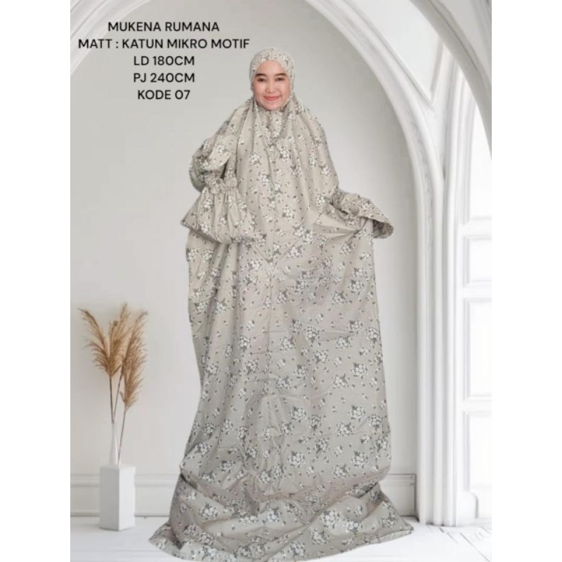 Mukena terusan terbaru free tas/Mukena lajuran Rumana/mukena oleh-oleh haji