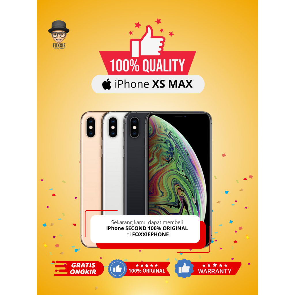 FOXXIEPHONE iPhone XS MAX 64GB 256GB Second Original