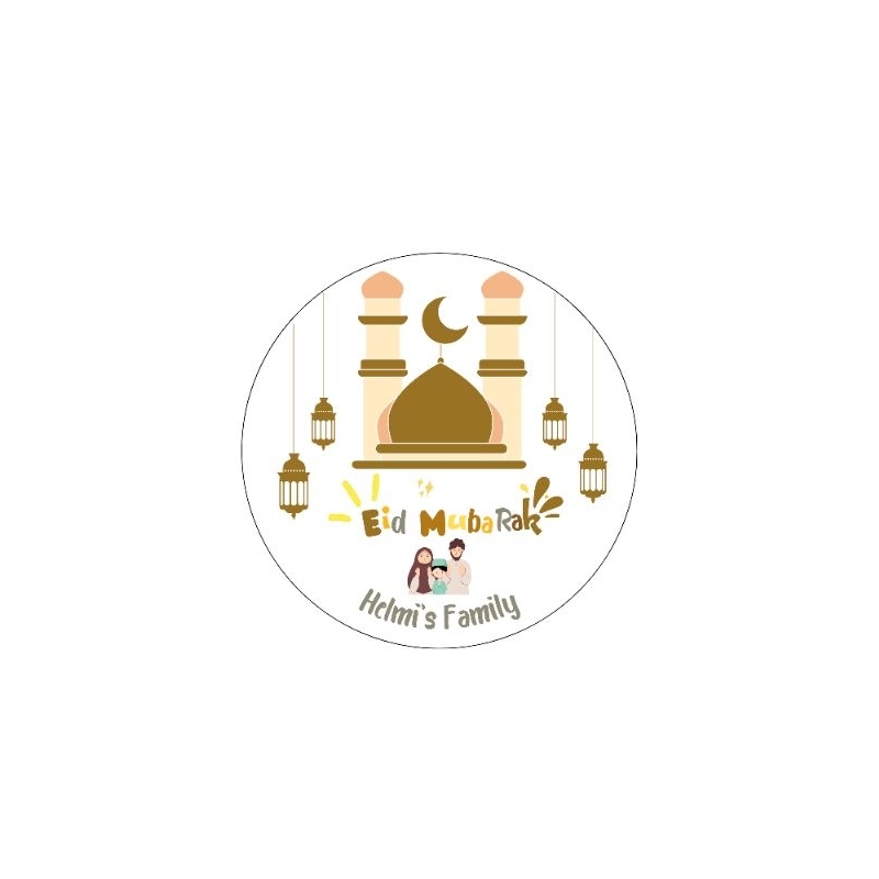 

Custom stiker hampers ulang tahun/lebaran/acara