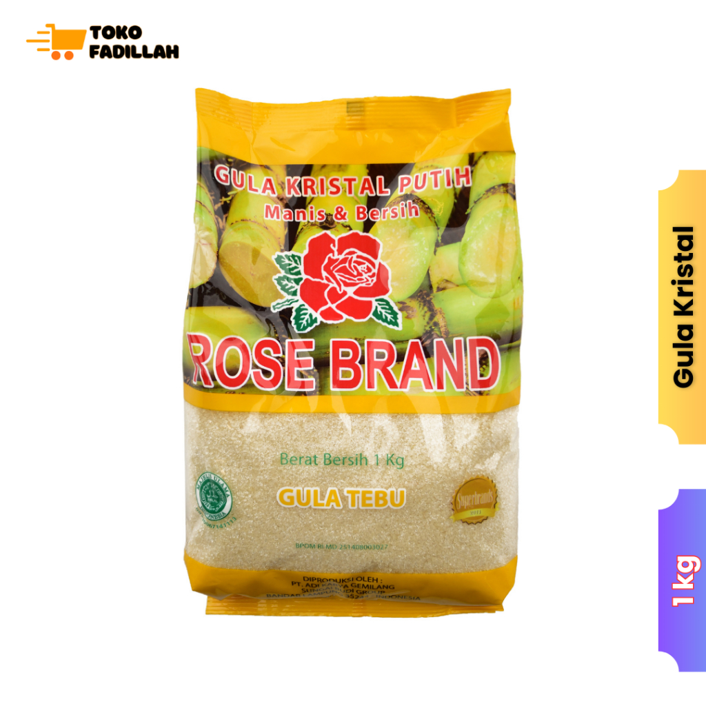 

Rose Brand Gula Kristal Kuning Tebu Premium 1 kg