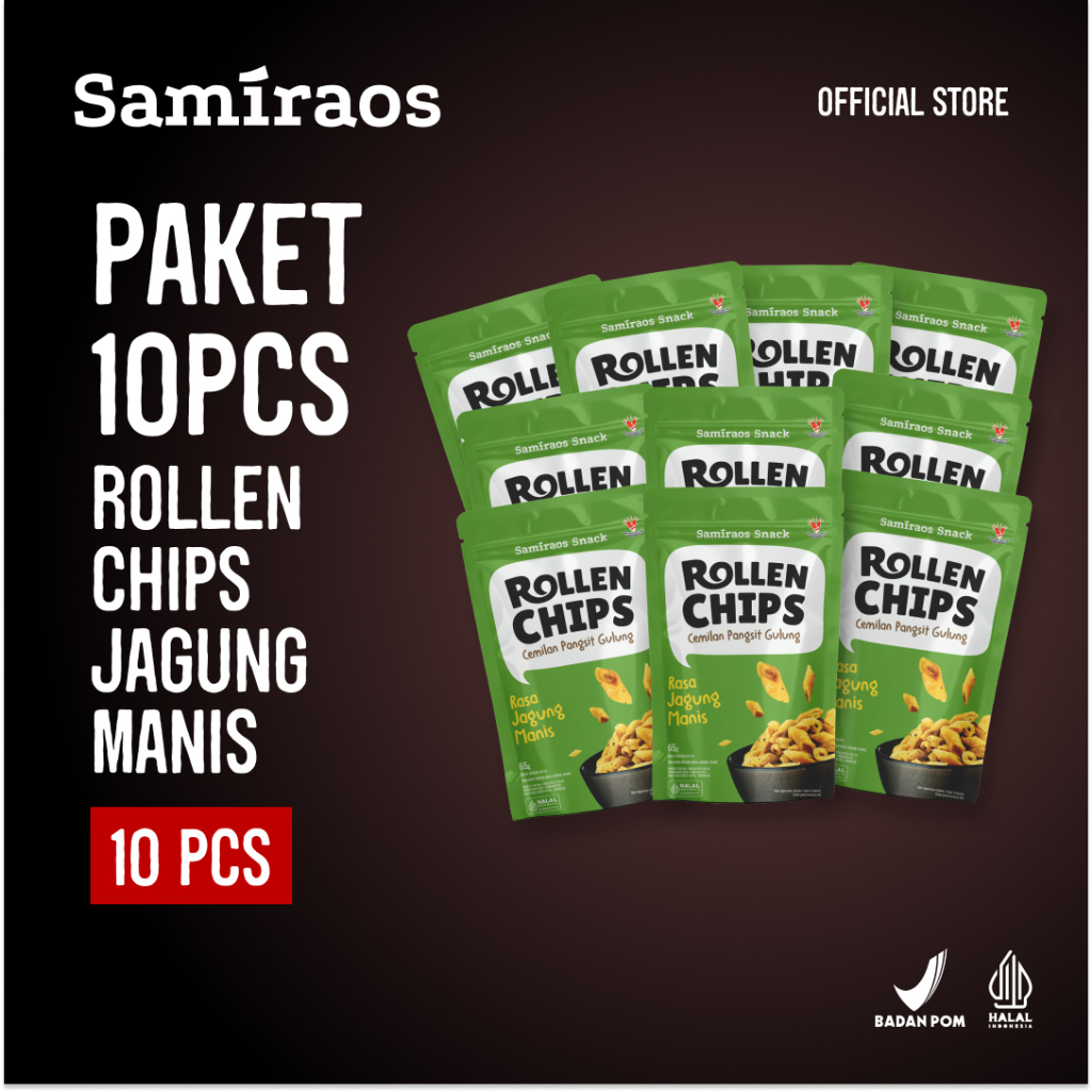 

SAMI RAOS - 10 Pcs Rollen Chips Jagung Manis
