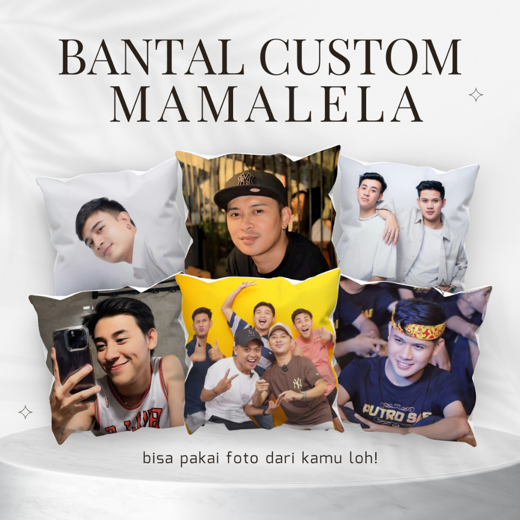 Bantal Mama Lela | Bantal Custom Foto | 30x30cm | Mamlel | Mama Lela