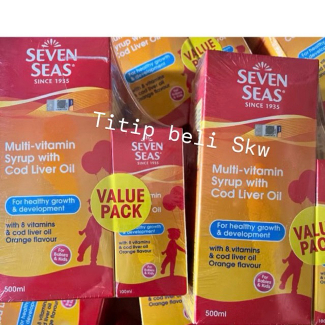 Seven Seas Multivitamin Syrup With Cod Liver Oil EXP 2027 READY Original