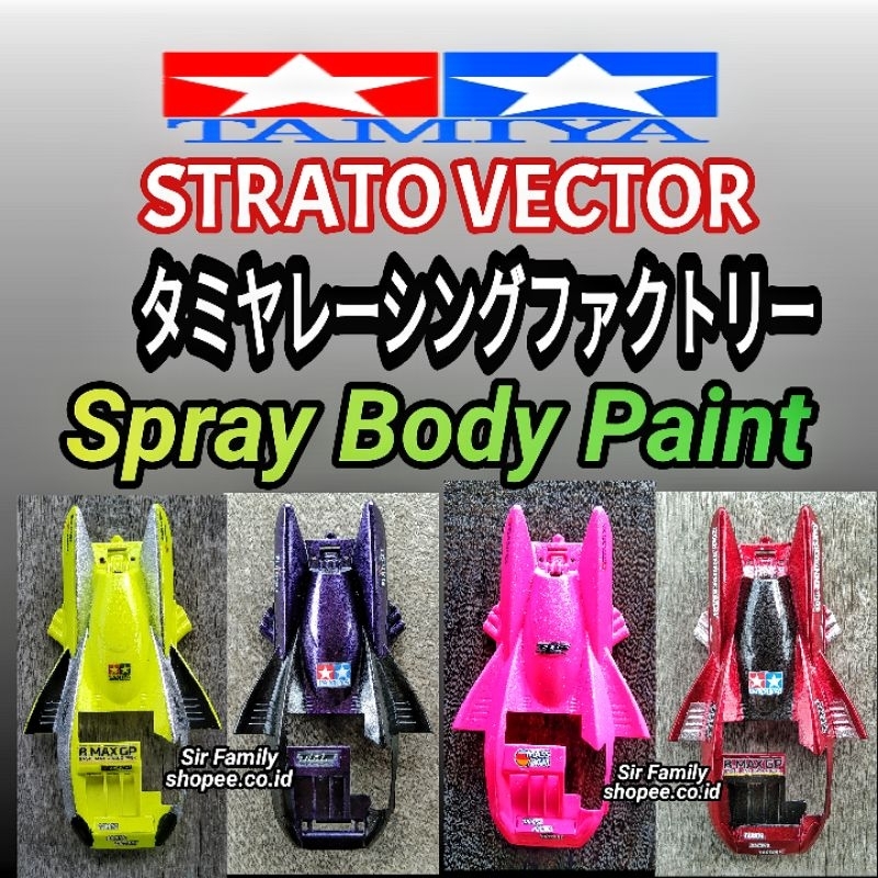 Tamiya Body Spray Repaint Strato Vector body Tamiya paint _ Tamiya Side Damper