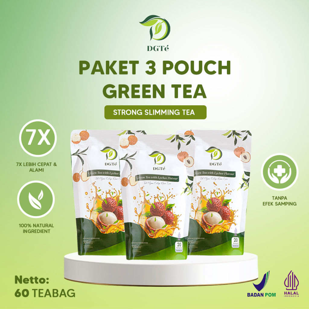 

[3 POUCH + FREE BOTOL] DGTé SLIMMING TEA | HERBAL TEA | DETOX TEA