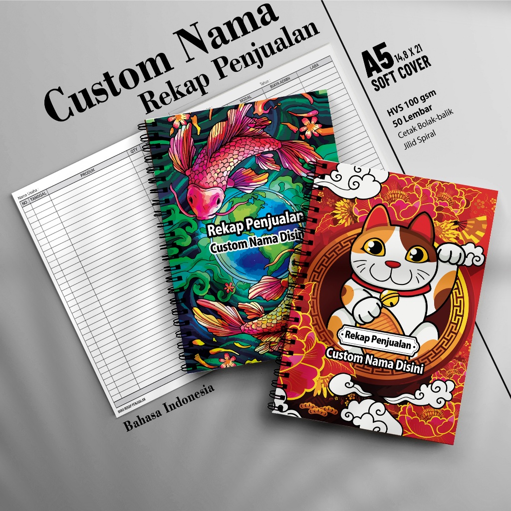 

CUSTOM NAMA Pembukuan Manual Toko
