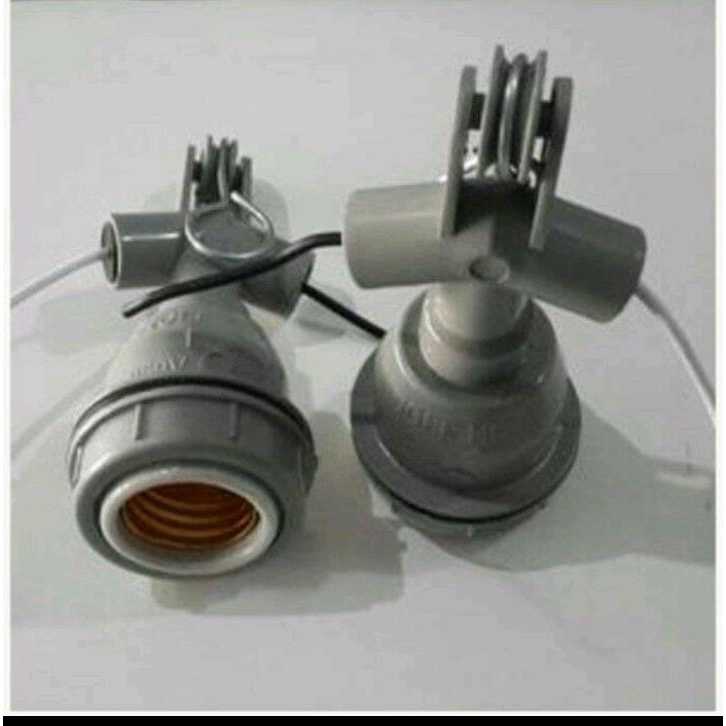 Fitting Keramik Lampu plafon e14 / e27 - e14 tahan panas