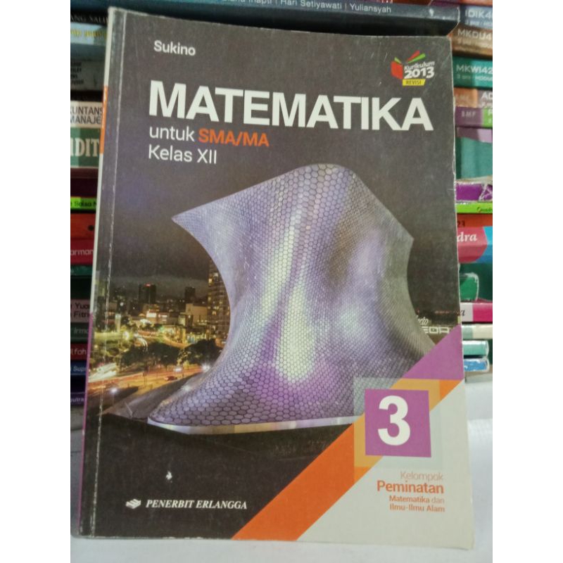 BUKU ORIGINAL BEKAS MATEMATIKA. SUKINO