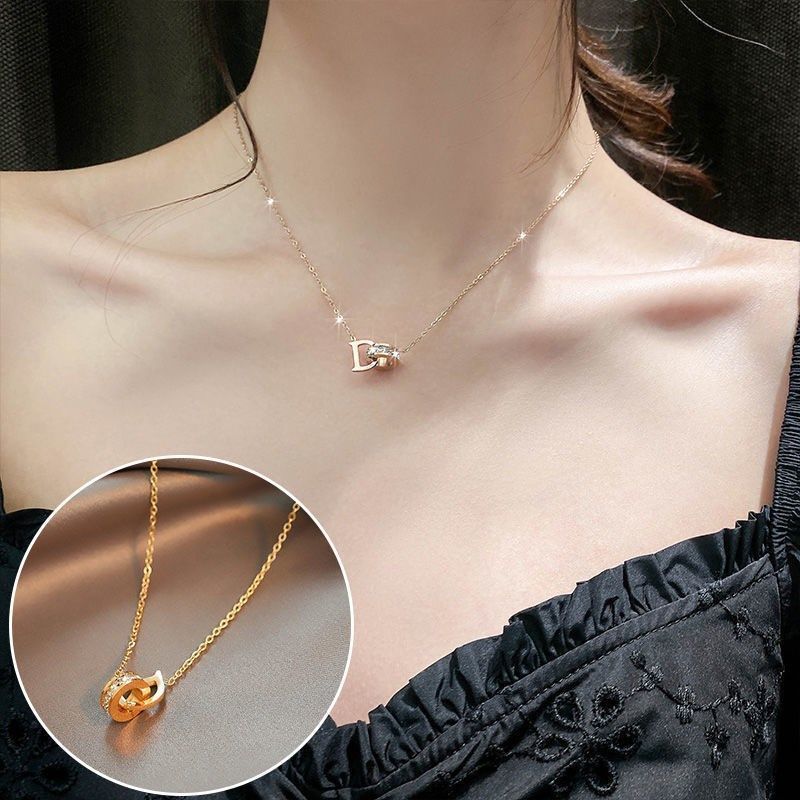 kalung titanium wanita liontin kalung kalung pria titanium anti karat kalung skena kalung aesthetic