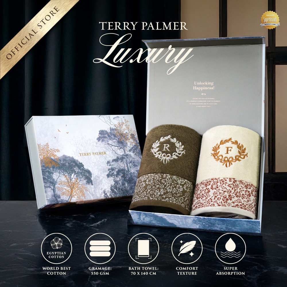 Terry Palmer Luxury - Vaner (Handuk Couple Set) / Handuk Seserahan / Kado Pernikahan / Souvenir /