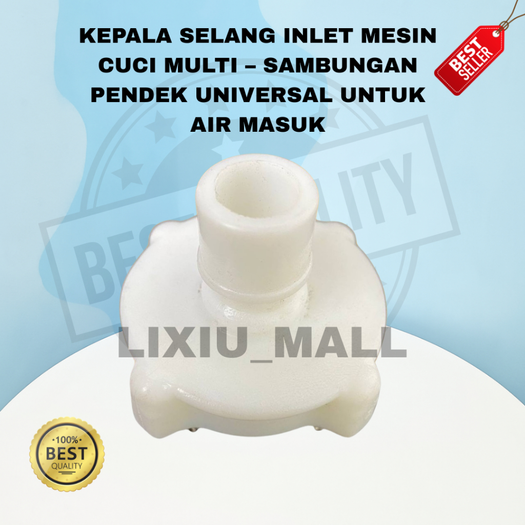 KEPALA SELANG INLET MESIN CUCI MULTI – SAMBUNGAN PENDEK UNIVERSAL UNTUK AIR MASUK