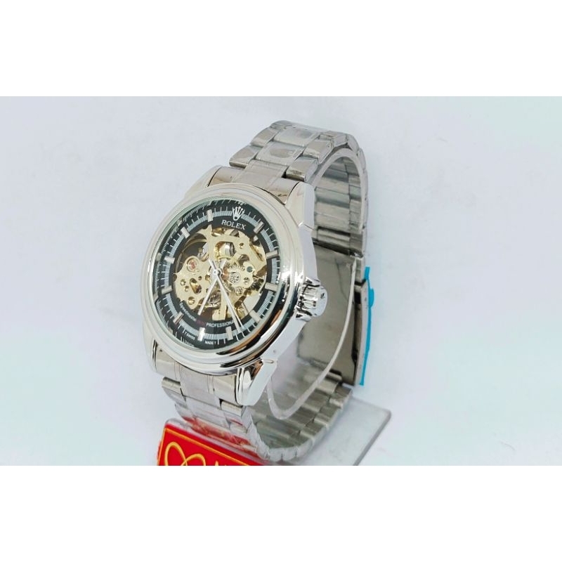 JAM TANGAN PRIA AUTOMATIC JAM TANGAN ROLEX AUTOMATIC PRIA BAHAN TALI STAINLESS STEEL TAHAN AIR