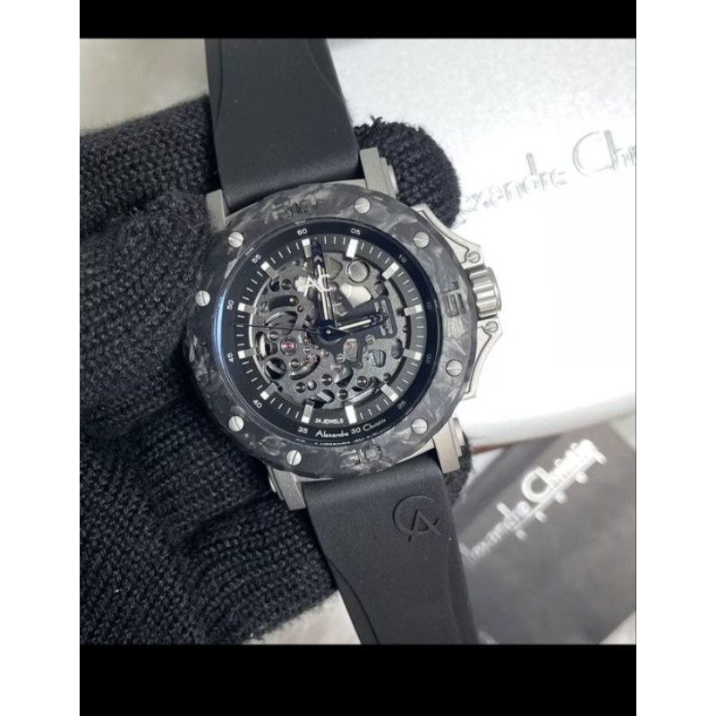 ALEXANDER CHRISTIE COLLECTION (CARBON BEZEL, TITANIUM CASE) AC 9205
