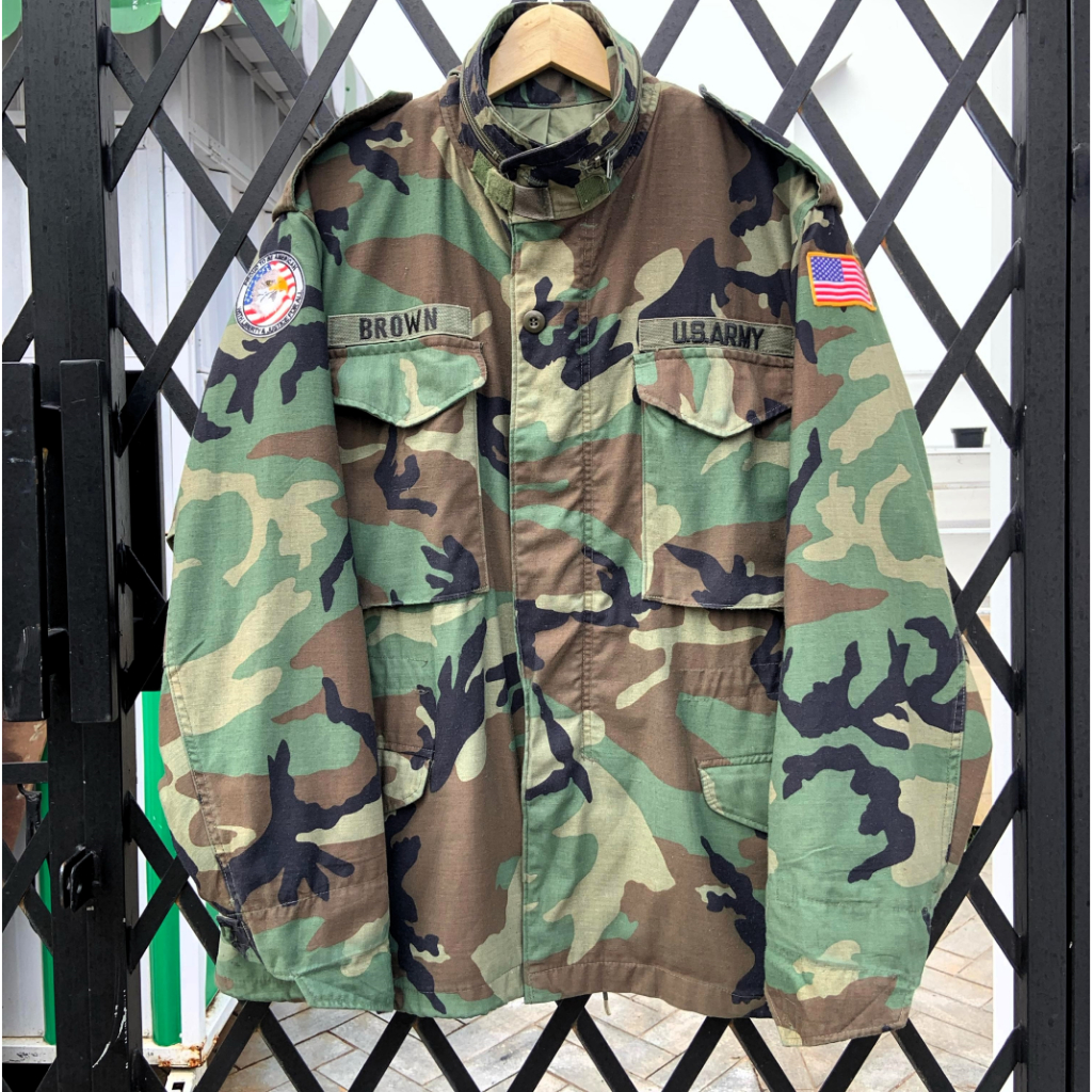 Jaket M65 Woodland US ARMY Original - Golden MFG, Scovill Zipper