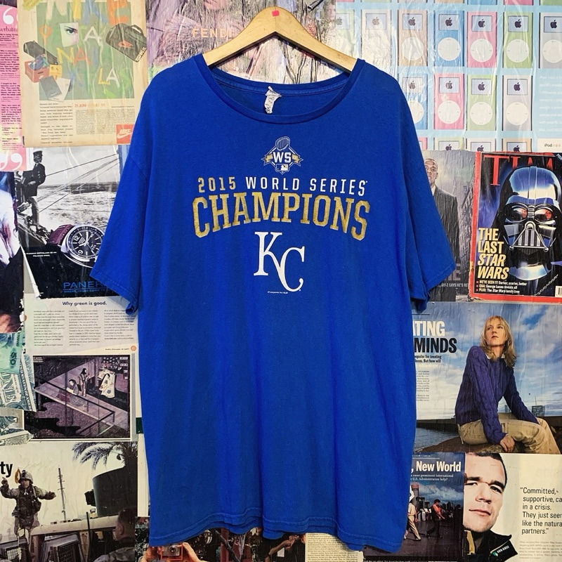 Kaos Tshirt Vintage MLB Baseball Kansas City World Series Original