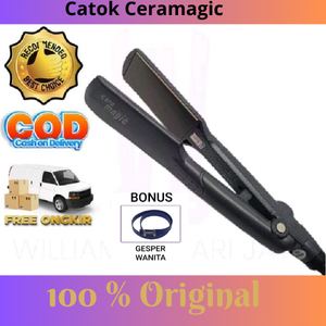 CATOK Rambut Cera Magic With (Flat Iron) Meluruskan Rambut Dengan Seperti Sutra
