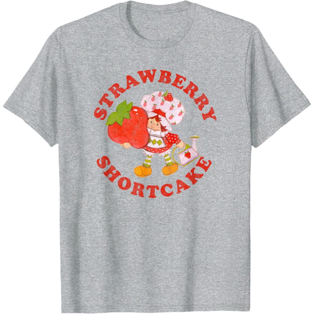 Kaos Anak Strawberry Shortcake Berry Sweet Vintage Bold Logo T-Shirt Fashion Baju Atasan Anak Laki L