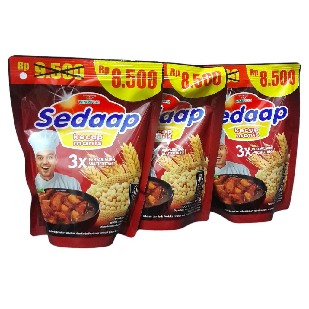 

3 pcs Sedap Kecap Manis 250gr Murah (3pcs)