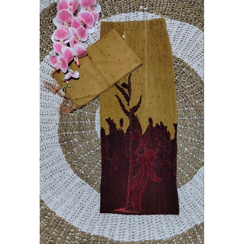 Kamen Jadi Plisket Untuk Anak Set Selendang/Kamen Plisket Anak/Kamen Anak