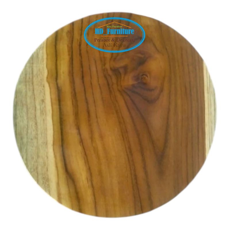 Talenan Kayu Jati Asli Bulat TEBAL Diameter 20 cm