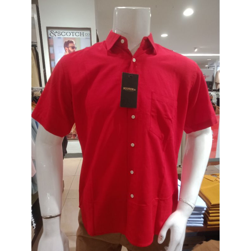 Scotch Kemeja Pendek Pria Casual